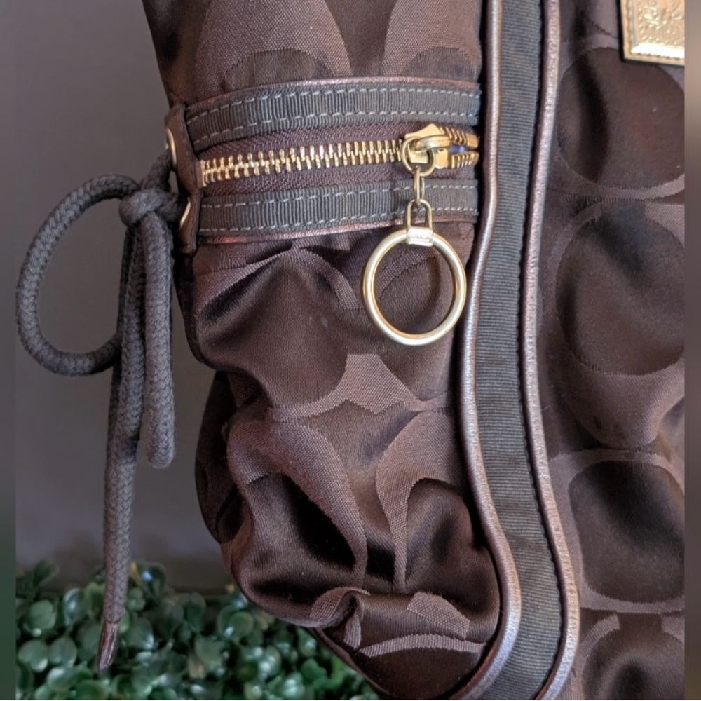 Coach Poppy Chocolate Brown Hobo Bag - Picture 4 of 16